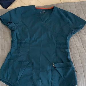 Caribbean Blue scrub top